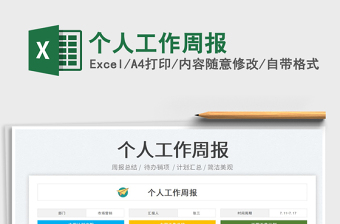 2023個(gè)人工作周報(bào)免費(fèi)下載