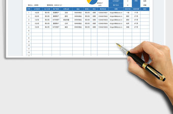 2023客戶資料管理表分類統計免費下載