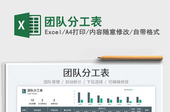 2023團隊分工表免費下載