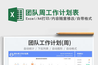 2023團(tuán)隊(duì)周工作計(jì)劃表免費(fèi)下載