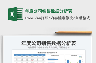 2022年度公司銷售數(shù)據(jù)分析表免費下載