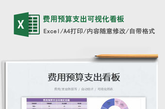 2023費用預算支出可視化看板免費下載