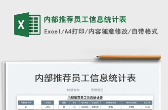 2023內(nèi)部推薦員工信息統(tǒng)計(jì)表免費(fèi)下載