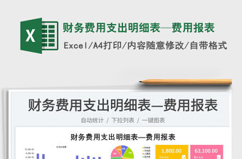 2023財務費用支出明細表—費用報表免費下載