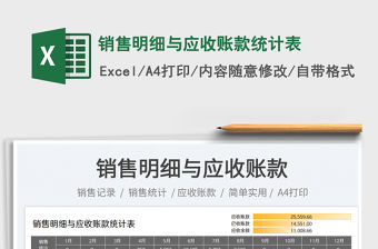 2023銷售明細與應收賬款統計表免費下載