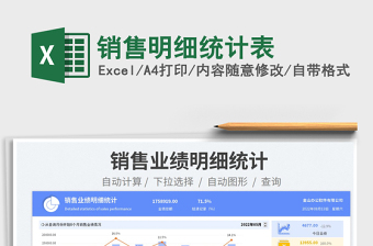 2023銷售明細(xì)統(tǒng)計表免費下載