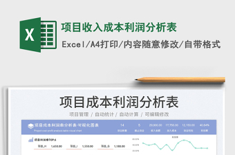 2023項(xiàng)目收入成本利潤(rùn)分析表免費(fèi)下載