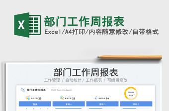 2023部門工作周報表免費下載