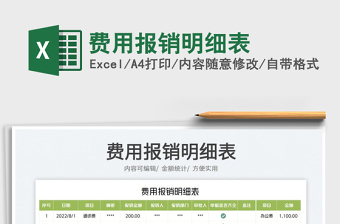 2023費(fèi)用報銷明細(xì)表免費(fèi)下載