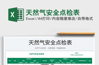 2023天然氣安全點檢表免費下載