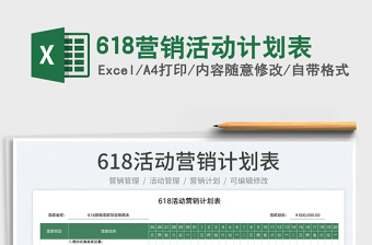 2023618營銷活動(dòng)計(jì)劃表免費(fèi)下載