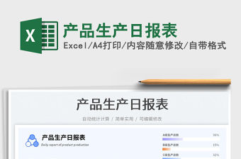 2023產品生產日報表免費下載