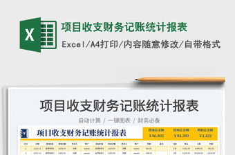 2023項目收支財務記賬統計報表免費下載
