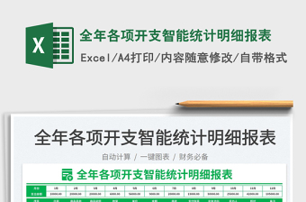 2023全年各項(xiàng)開支智能統(tǒng)計(jì)明細(xì)報(bào)表免費(fèi)下載