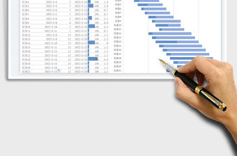 2023甘特圖自動生成表免費下載