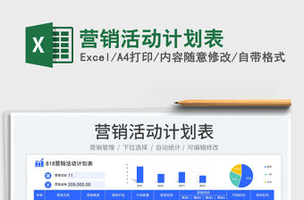 2023營銷活動計劃表免費下載