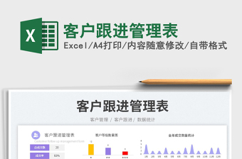 2023客戶跟進管理表免費下載
