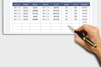 2023維修師傅派單收入明細(xì)表免費(fèi)下載