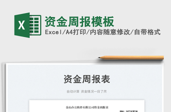 2023資金周報(bào)模板免費(fèi)下載