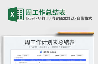 2023周工作總結(jié)表免費(fèi)下載