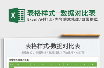 2023表格樣式-數(shù)據(jù)對比表免費下載