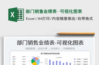 2023部門銷售業(yè)績(jī)表-可視化圖表免費(fèi)下載