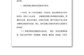 主題團(tuán)課：忠誠(chéng)履職 擔(dān)當(dāng)作為 讓青春在砥礪奮進(jìn)中綻放光芒