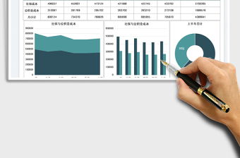 2023员工上半年社保公积金成本统计免费下载