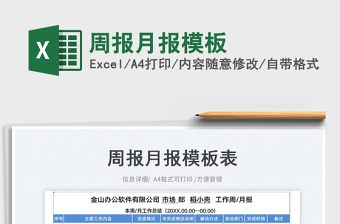 2023周報(bào)月報(bào)模板免費(fèi)下載