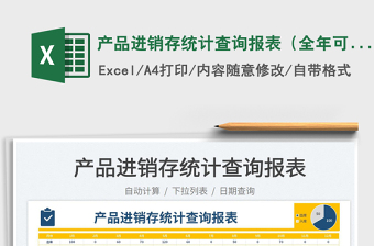 2023產(chǎn)品進(jìn)銷存統(tǒng)計查詢報表（全年可用）免費下載