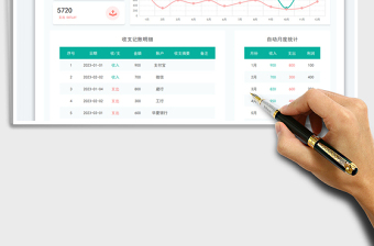 2023財務(wù)收支明細(xì)表免費下載