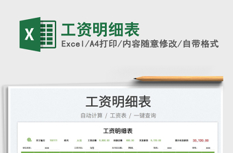 2023工資明細表免費下載