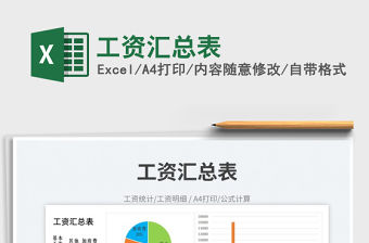 2023工資匯總表免費下載