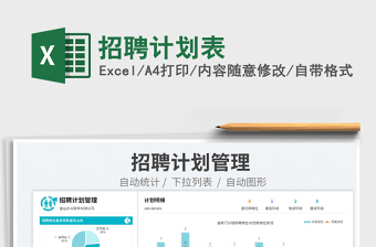 2023招聘計劃表免費下載