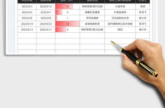 2023裝修排期表免費(fèi)下載