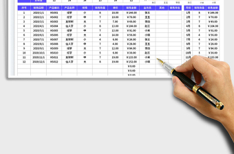 2023銷售登記表-銷售員分析表免費(fèi)下載