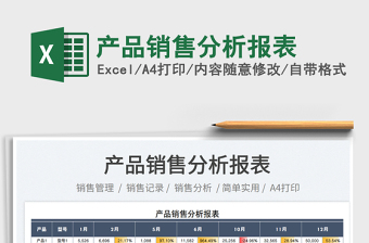 2023產(chǎn)品銷售分析報(bào)表免費(fèi)下載
