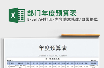 2023部門年度預(yù)算表免費(fèi)下載