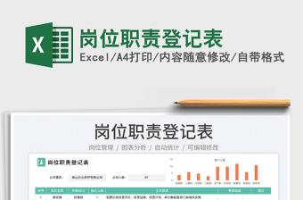 2023崗位職責(zé)登記表免費(fèi)下載
