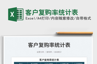 2023客戶復(fù)購率統(tǒng)計(jì)表免費(fèi)下載
