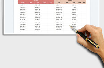 2023收入支出明細表免費下載