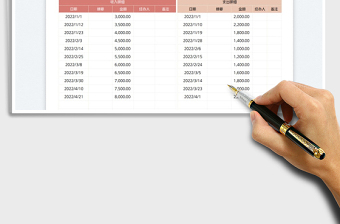 2023收入支出明細(xì)表免費(fèi)下載
