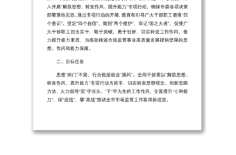 關(guān)于開展“解放思想、轉(zhuǎn)變作風(fēng)、提升能力”專項(xiàng)行動(dòng)實(shí)施方案