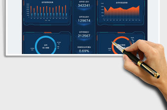 2023公司全年收支財務報表可視化免費下載