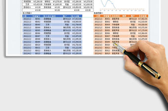 2023收支記賬表-分類統(tǒng)計(jì)免費(fèi)下載