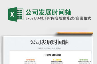 2023公司發展時間軸免費下載