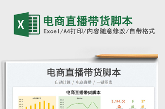 2023電商直播帶貨腳本免費(fèi)下載
