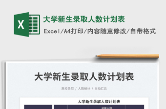 2023大學(xué)新生錄取人數(shù)計(jì)劃表免費(fèi)下載