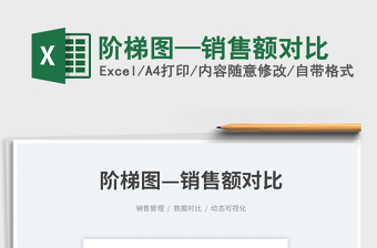 2023階梯圖—銷售額對比免費下載