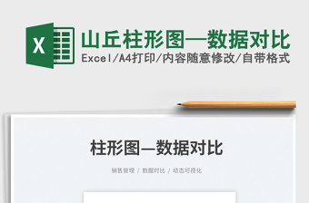 2023山丘柱形圖—數(shù)據(jù)對比免費下載